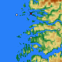 Nearby Forecast Locations - Florø - Carta