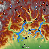 Nearby Forecast Locations - Locarno/Mt. - Carta